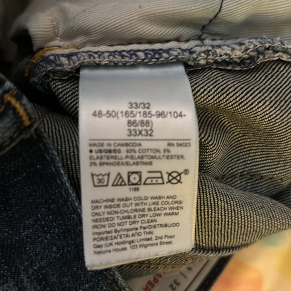 Men’s Gap jeans size 33/32. Athletic taper - Picture 8 of 8